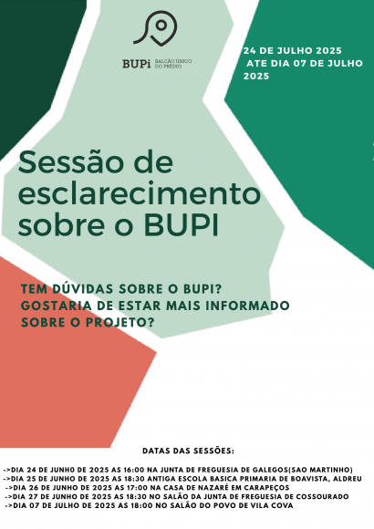 Sessões de esclarecimento sobre o BUPI